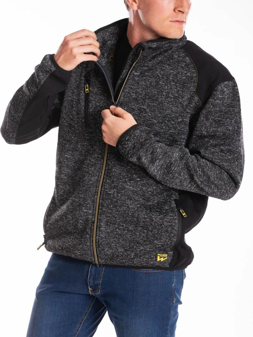 Sweat zippé à col montant normé RICHIE 'Rica Lewis'   Gris