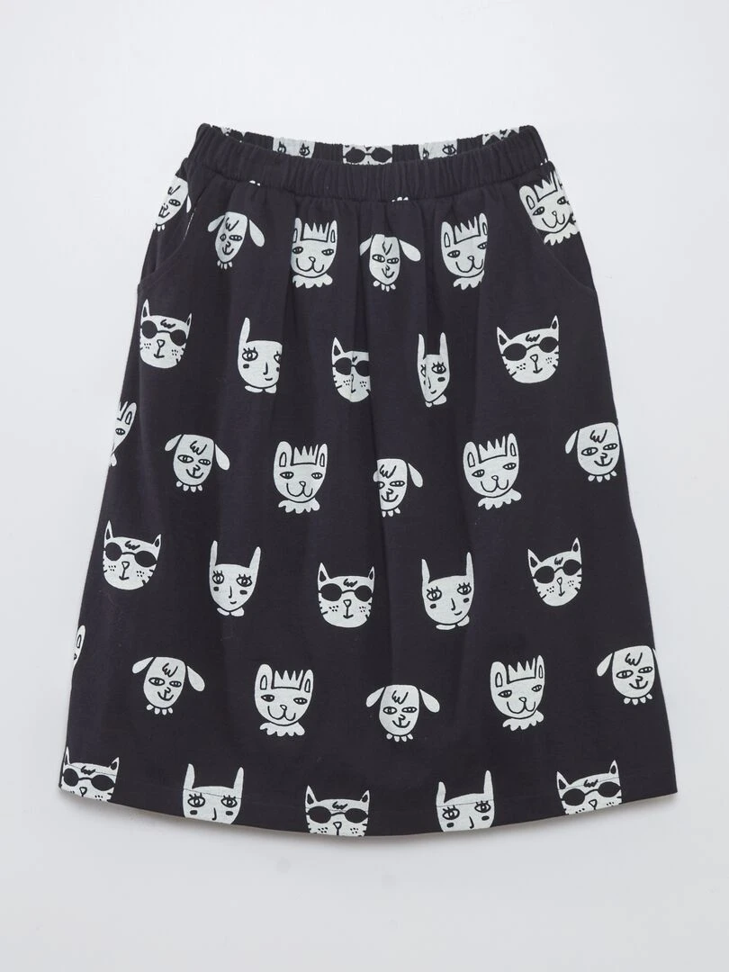 Jupe patineuse X Little Bad Wolf   Noir