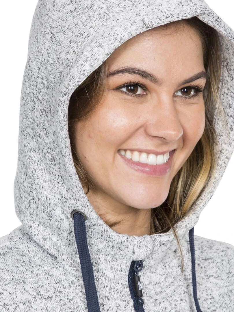 Trespass   Veste polaire ODELIA   Blanc Bleu