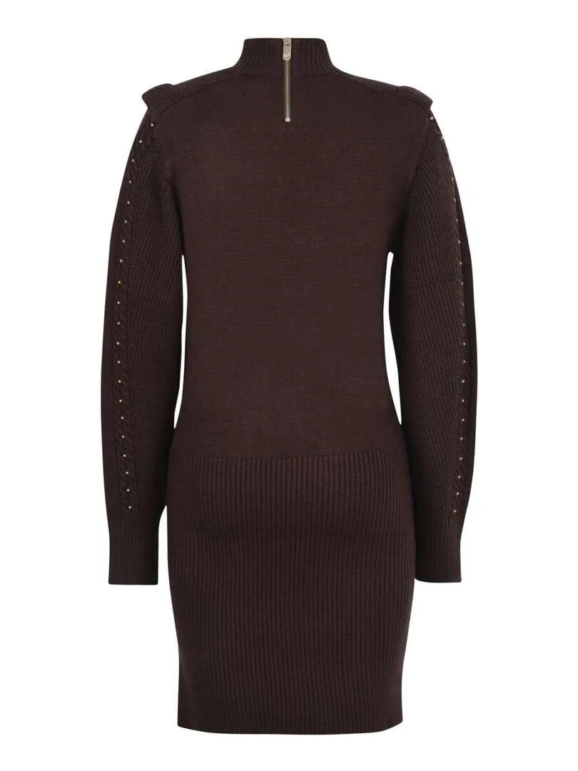 KAPORAL Robe courte droite Gris Marron Blanc