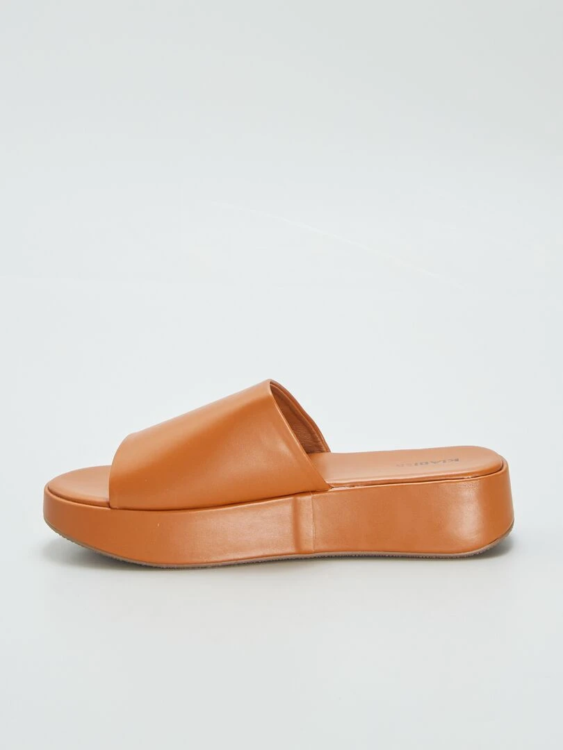 Sandales à semelles compensées   Marron