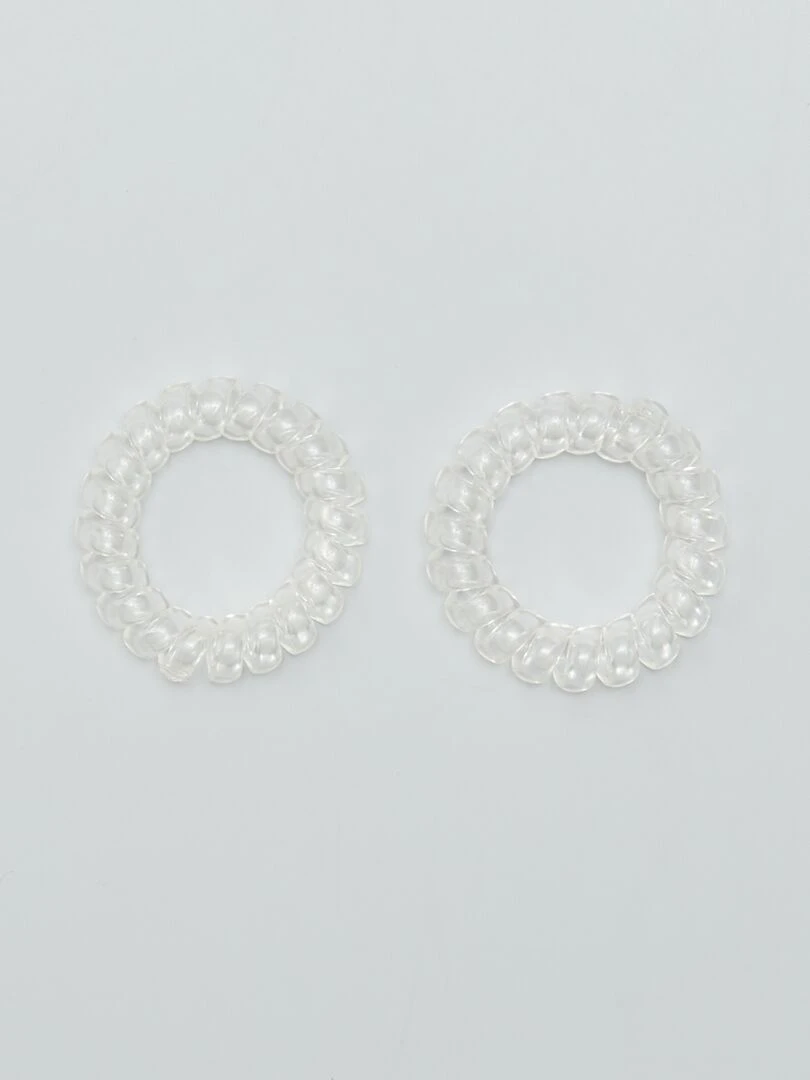 Lot de 6 élastiques tortis   Noir