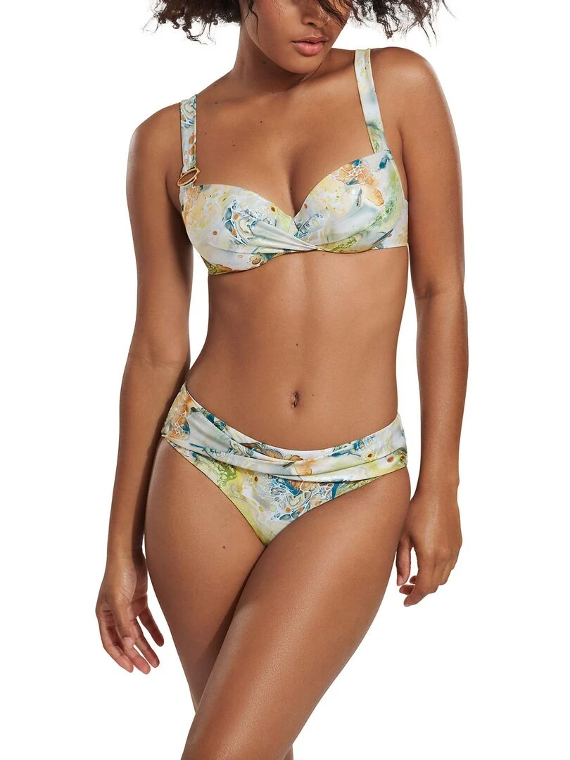 Bas maillot slip de bain taille haute Indonesia   Vert