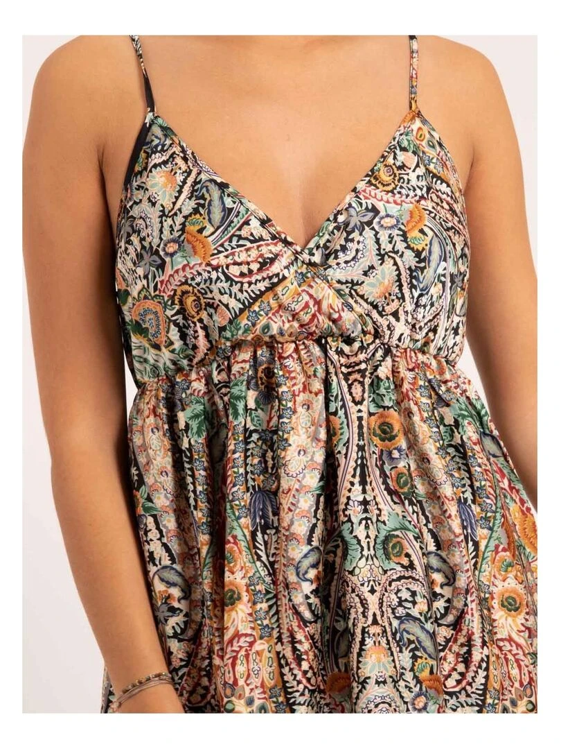 Robe longue motifs IMIRI   Noir