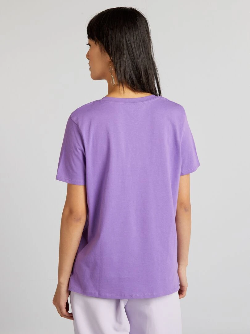 T shirt basique   Violet