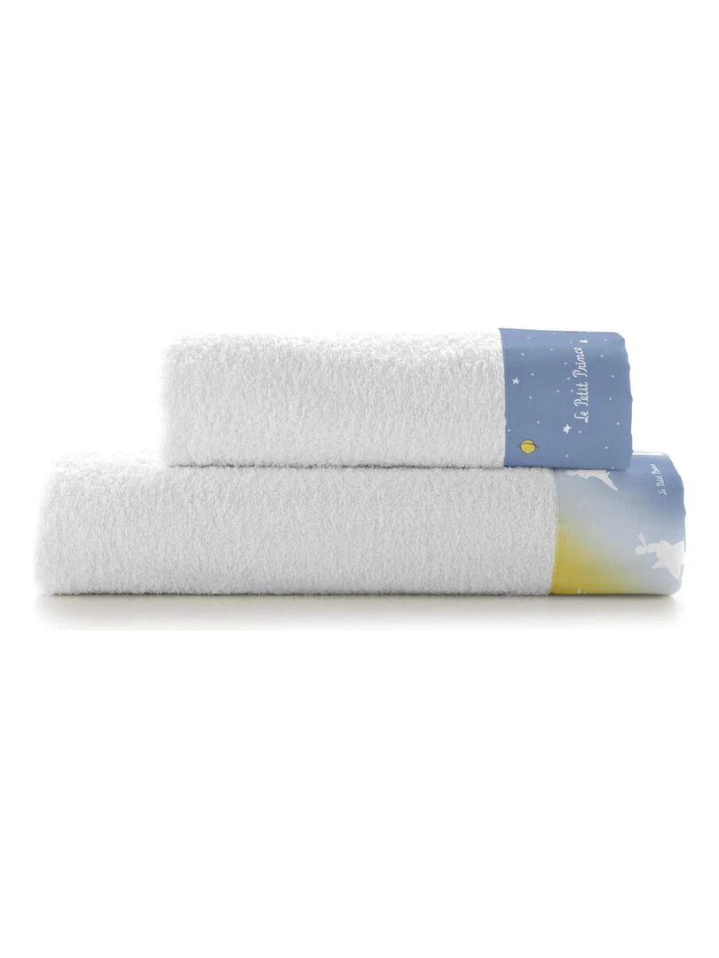 Lot de serviettes Univers "Happyfriday" Blanc