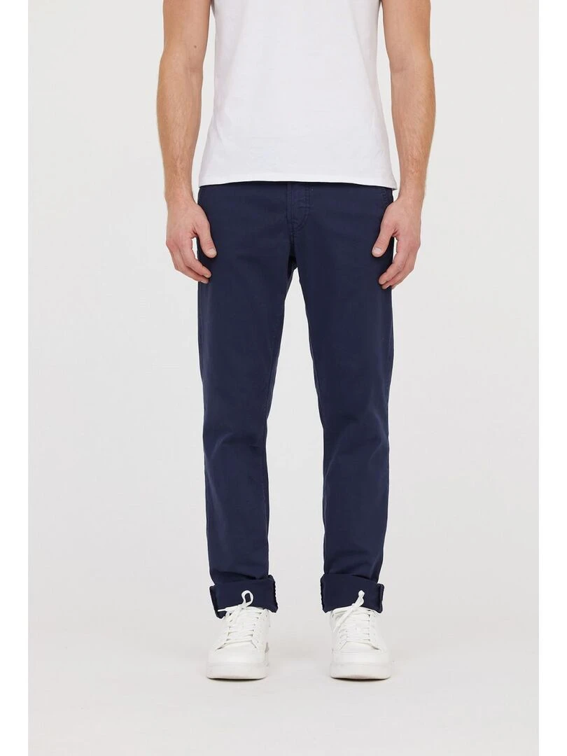 Lee Cooper Pantalon coton chino straight GALANT Bleu marine