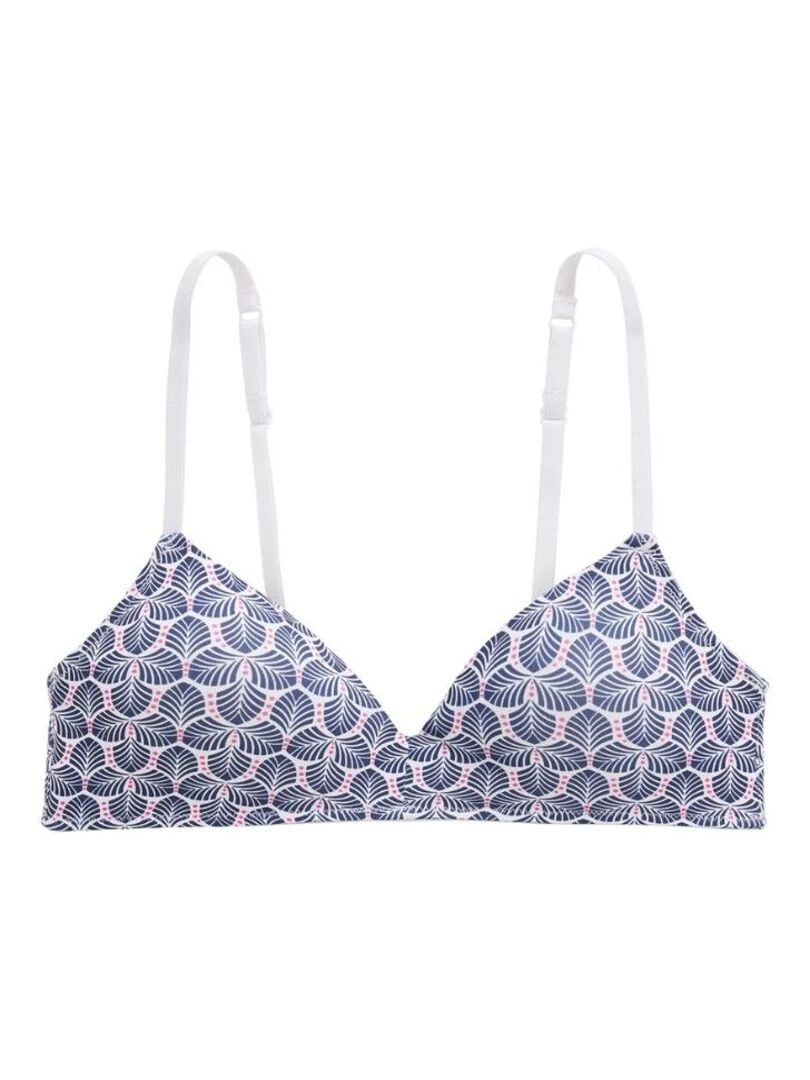 Soutien gorge souple à coques sans armatures Vaza Bleu