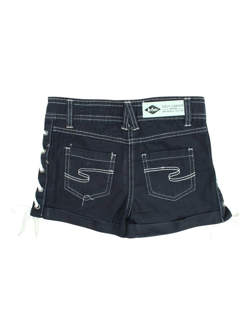 Lee Cooper Short fille imprimé logo en coton Bleu marine