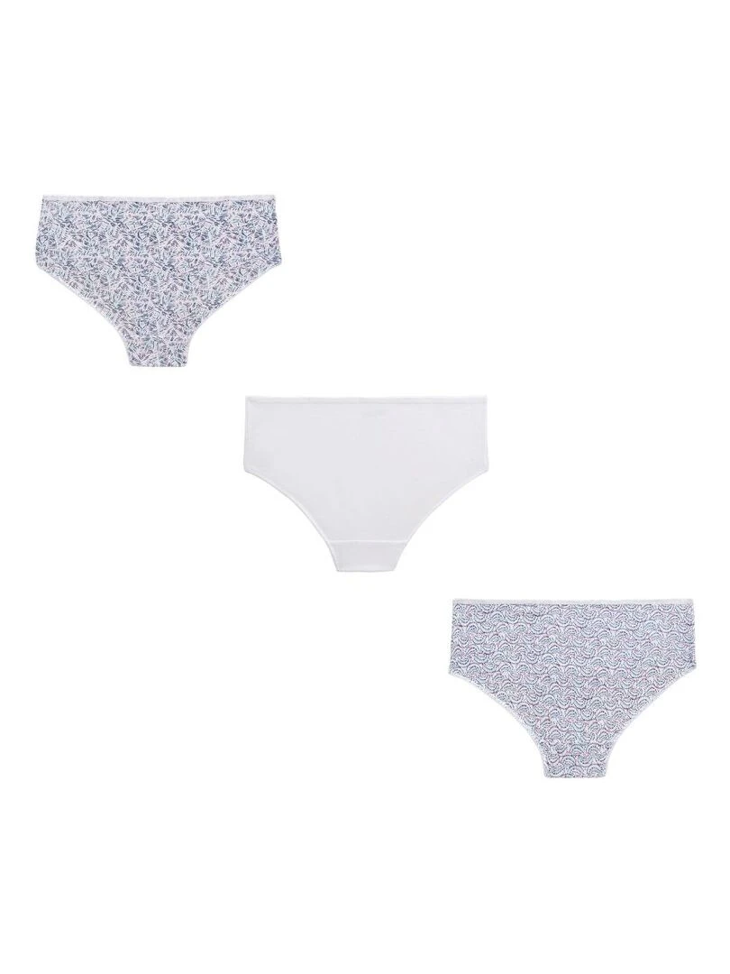 Lot de 3 culottes fille Valara Ecru