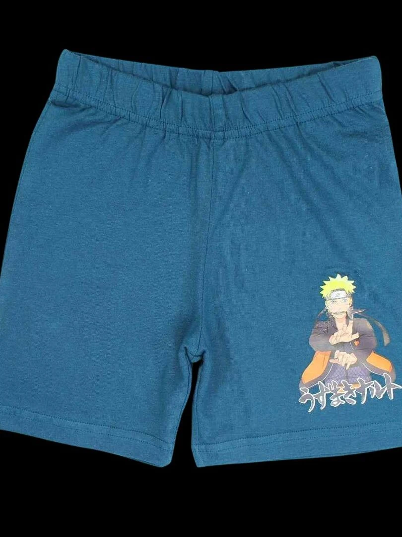 Disney   Ensemble T shirt short garçon Imprimé Naruto   Bleu marine