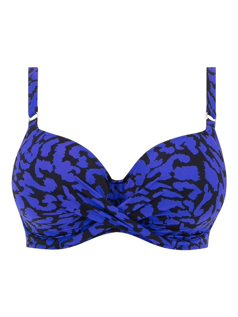 Haut de maillot de bain twisté à armatures Hope Bay   Bleu