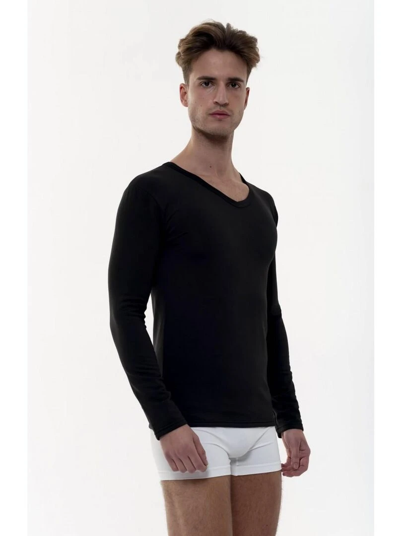 Pack 3 T shirt thermique polaire  Alaska   Noir Noir