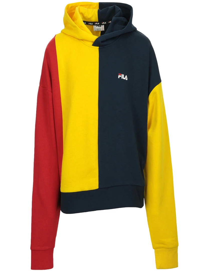 Sweat Taylor Blocked Hoody Kids Bleu marine