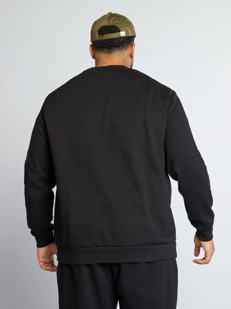 Sweat à capuche à motif   Bleu