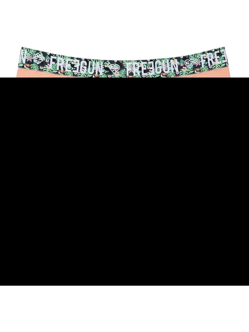 Lot de 3 boxers fille en coton Freegun   Vert