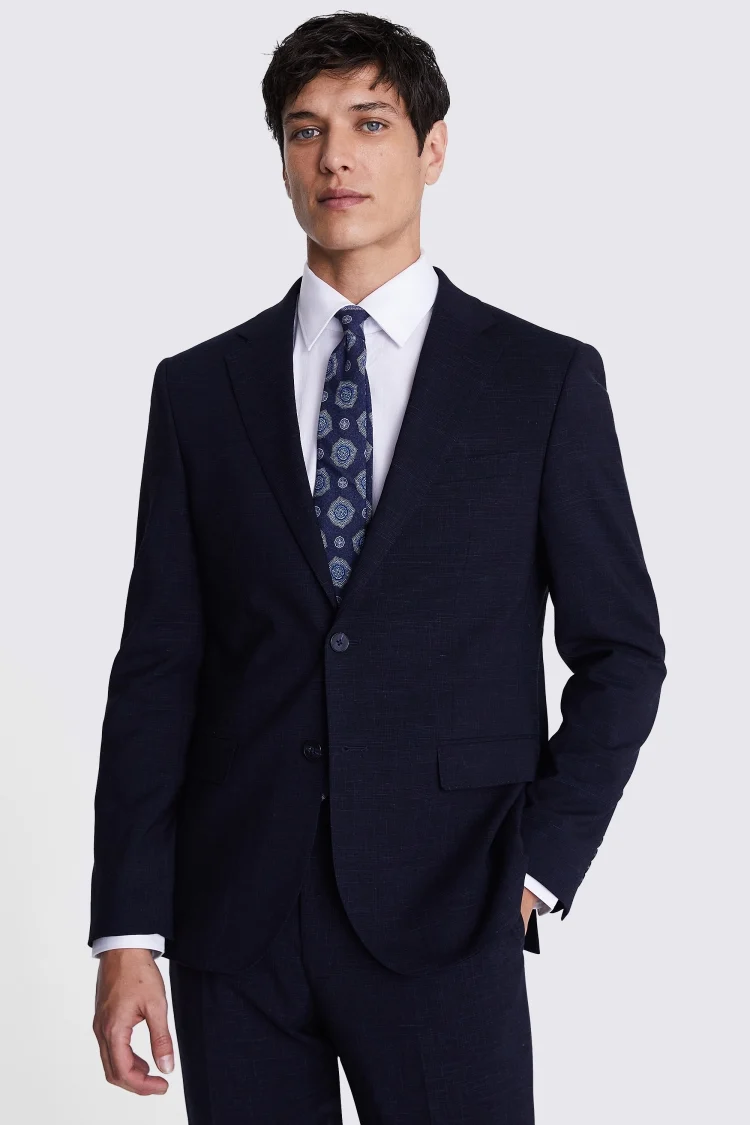 Italian Tailored Fit Blue Stripe Jacket   Buy Online at Moss