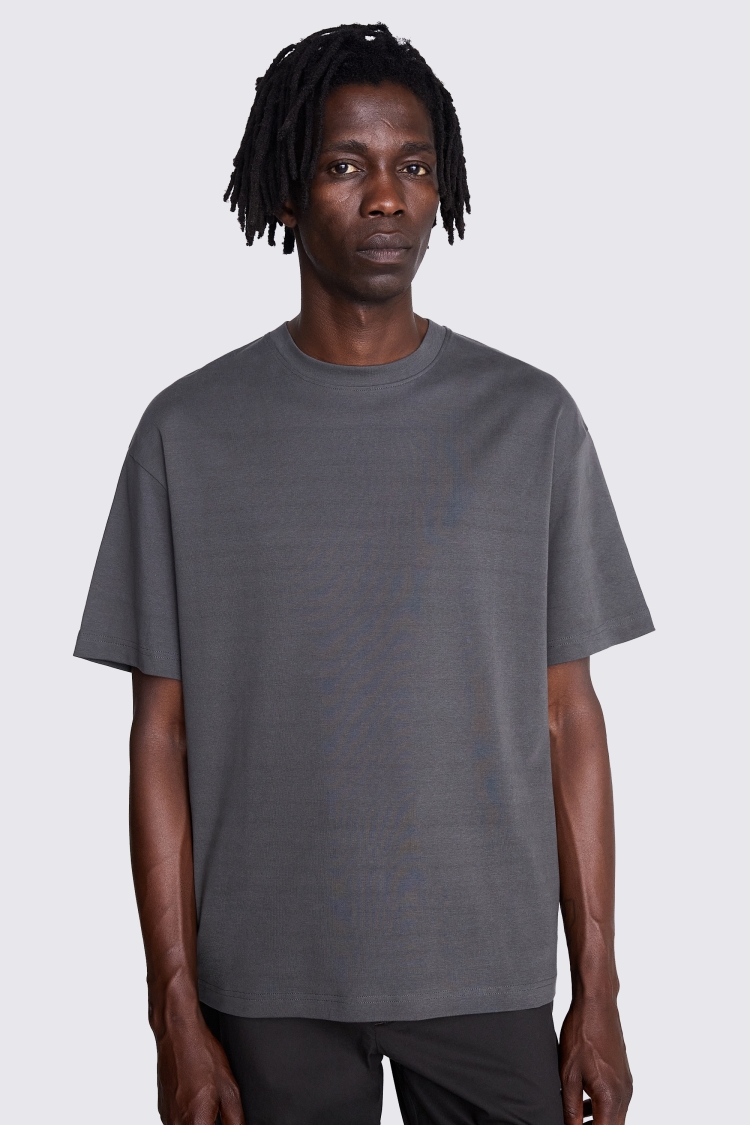 Ink Melange Crew Neck T-Shirt   Buy Online at Moss