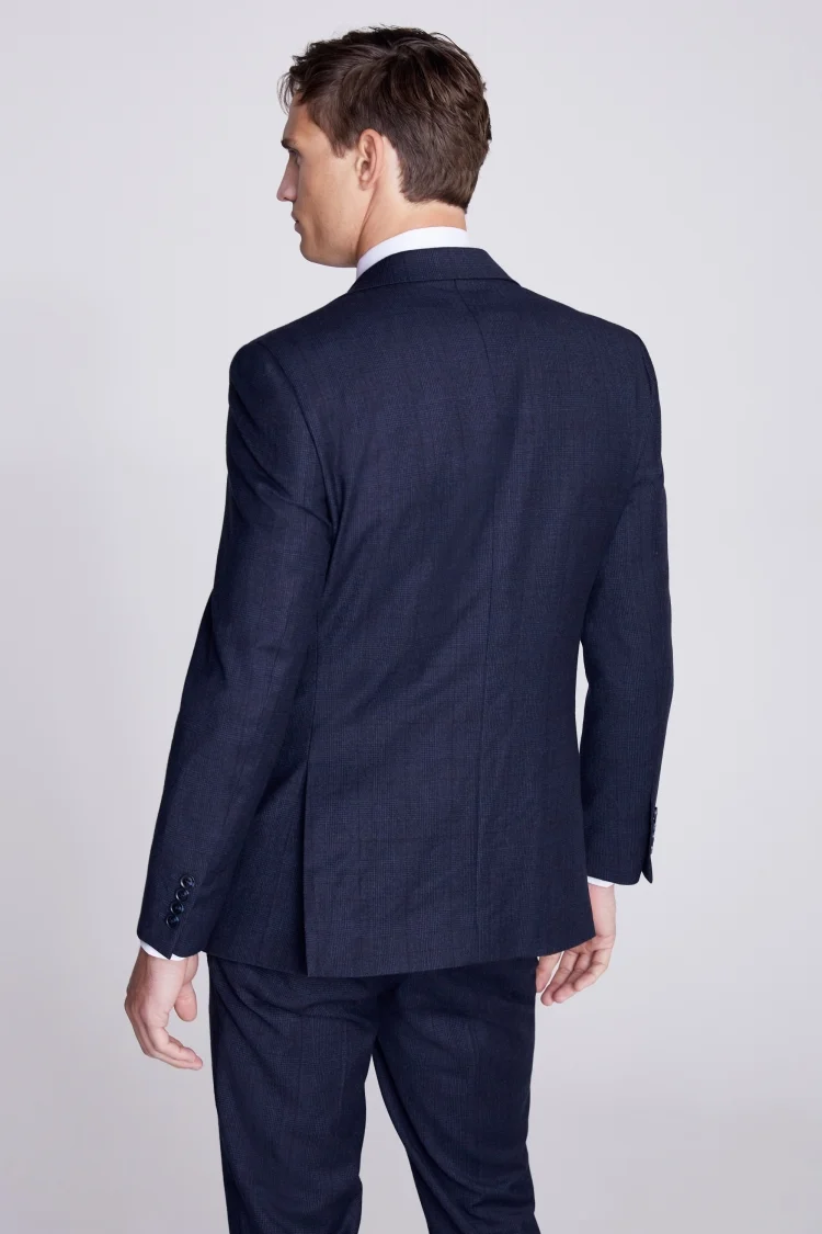 Slim Fit Ink Houndstooth Dress Jacket   Buy Online at Moss