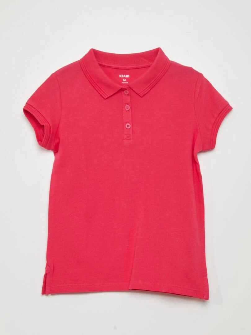 Polo manches courtes Rose