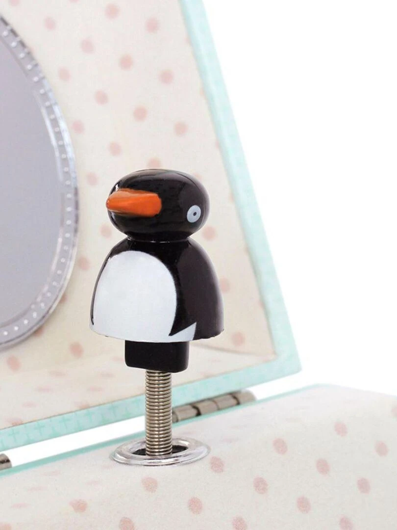 Boîte à bijoux musicale phosphorescente pingouin   N/A