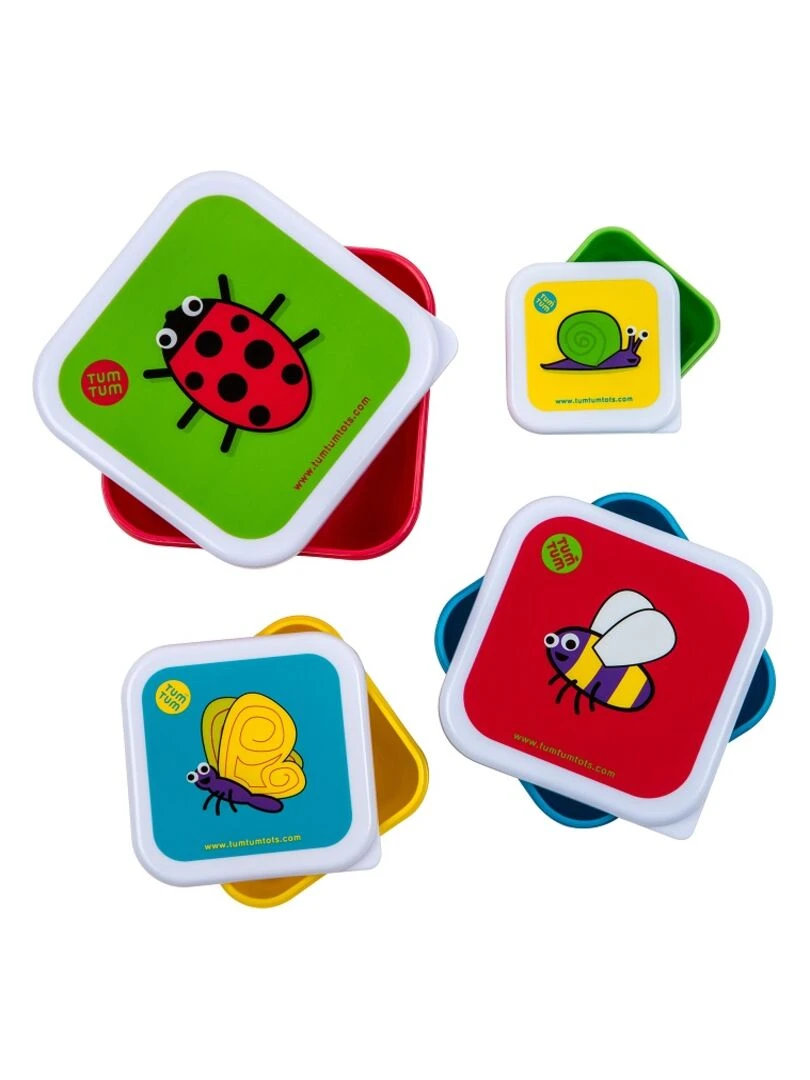 Lot de 4 Boites gigognes Ladybird Multicolore