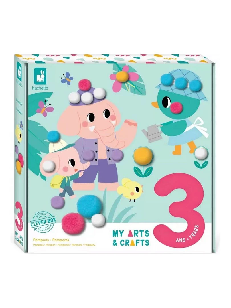 Pompons 3 ans    activite creative   N/A