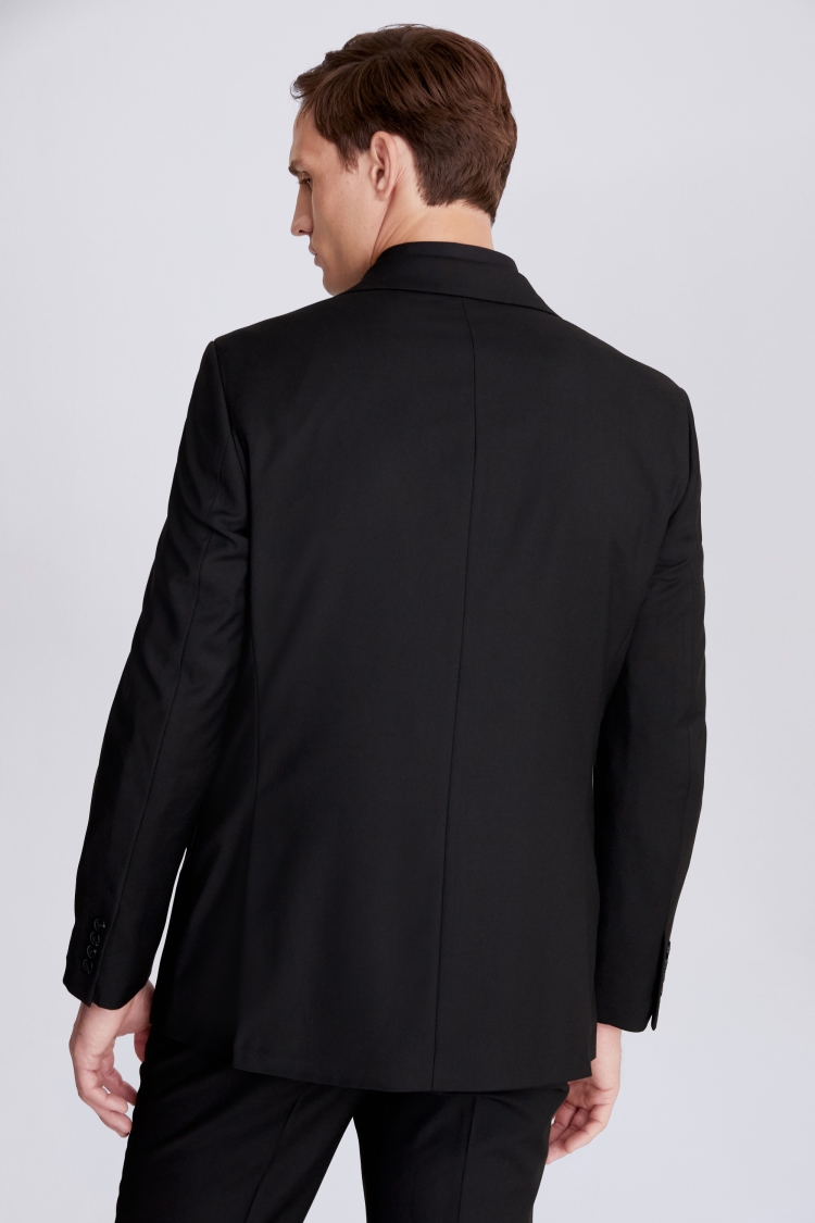 Regular Fit Black Stretch Jacket   Buy Online at Moss