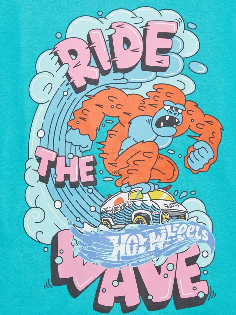 Tee shirt imprimé 'Hot Wheels' Bleu