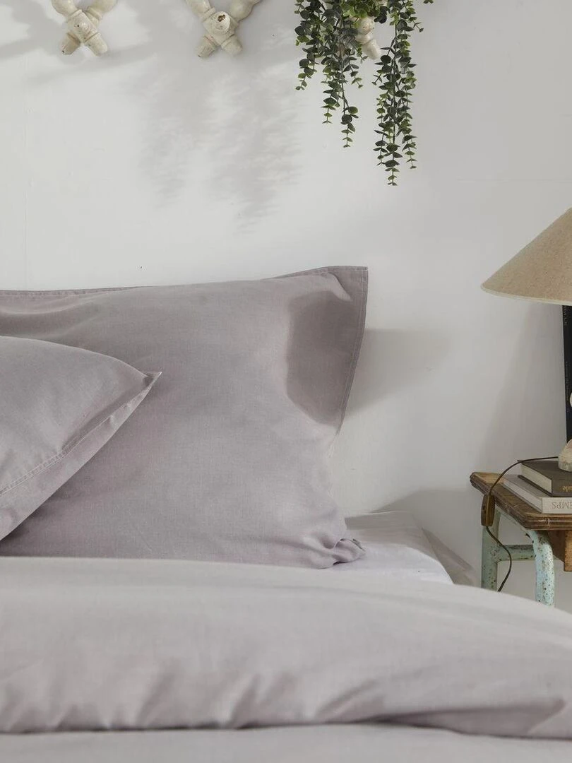 Parure de lit uni 'CHARME CONSTANCE' 'TODAY'   Gris clair