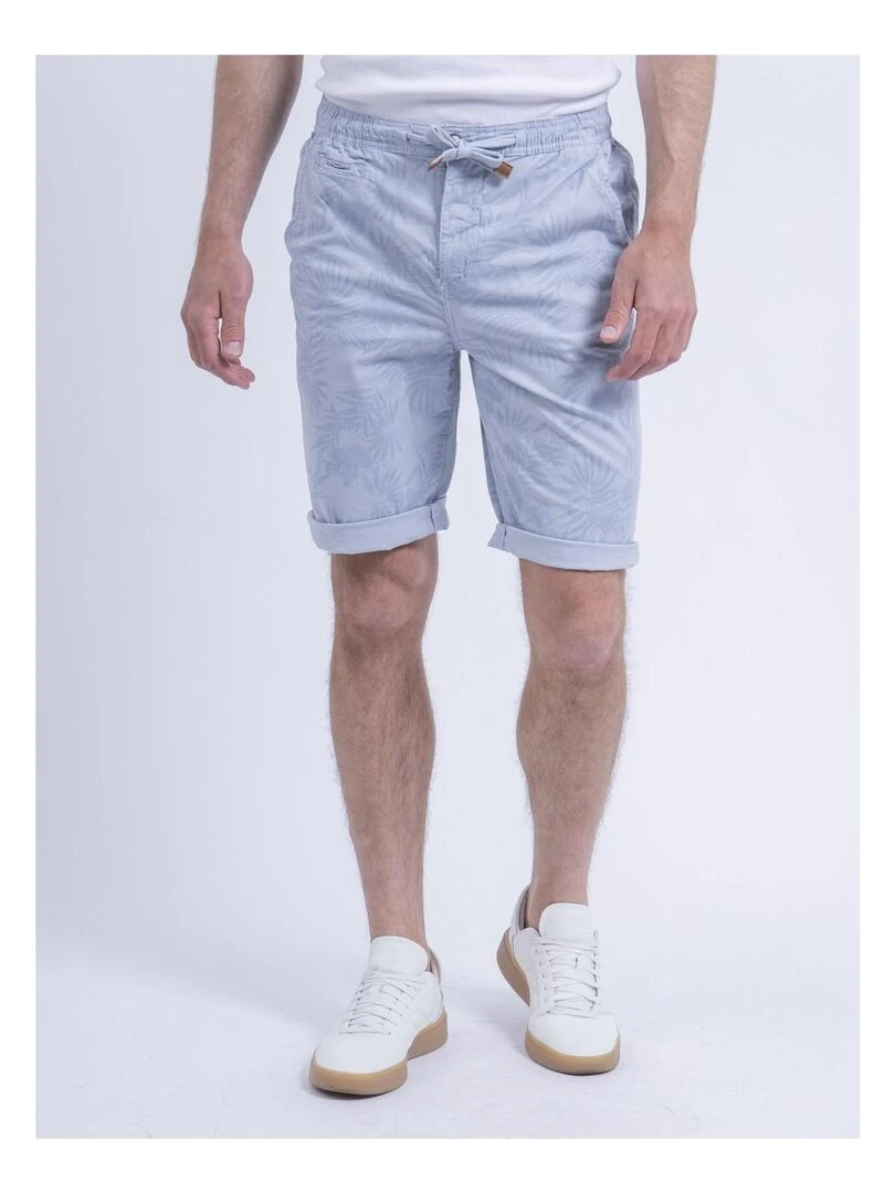 Bermuda chino motifs BOSTANO Bleu ciel