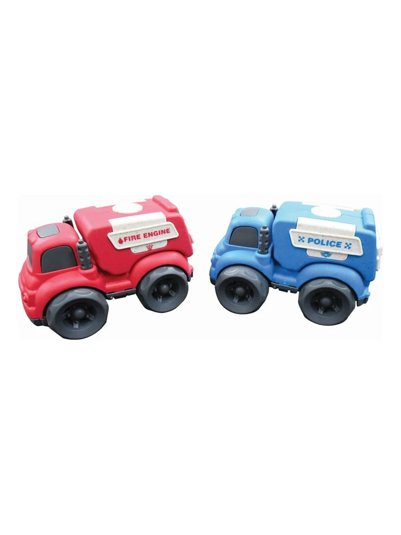 Petites Voitures Pack De Police Et Camion De Pompier 18*11*13cm (2 Pièces) N/A