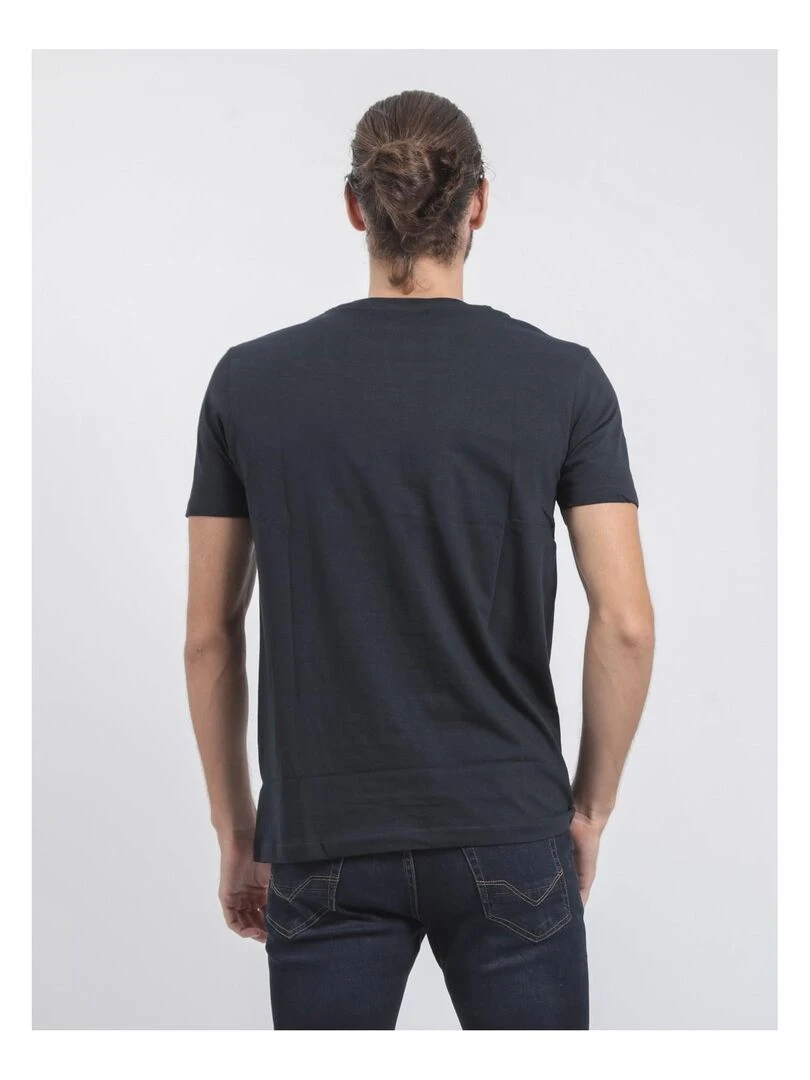 T shirt col rond pur coton JACRAIG Bordeaux
