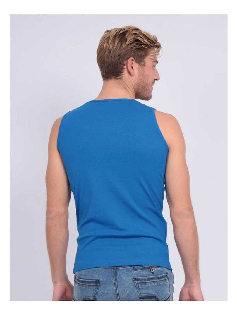 Débardeur pur coton organique WILL III   Bleu roi