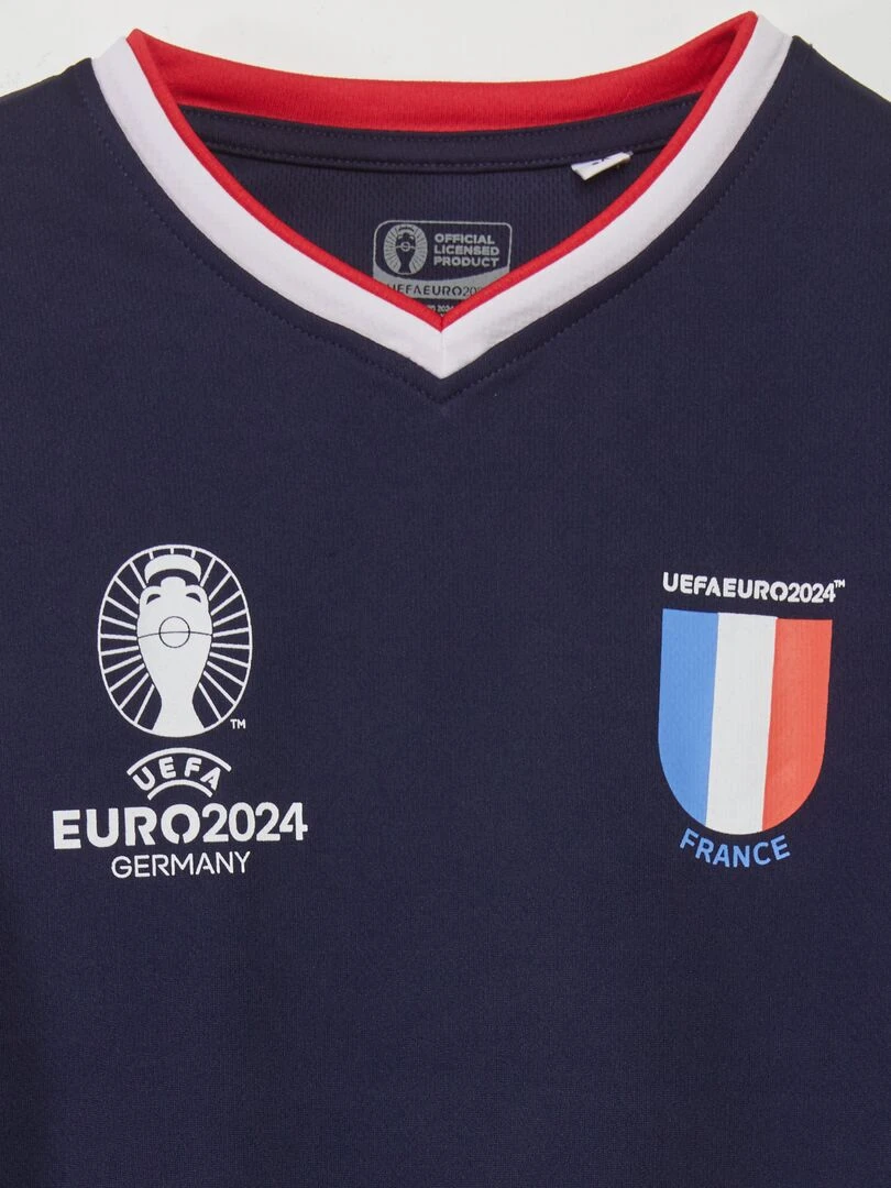 T shirt de foot   Bleu