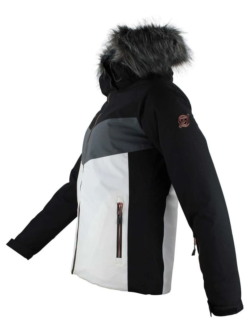 Blouson de ski femme AFIDOL   Noir Gris