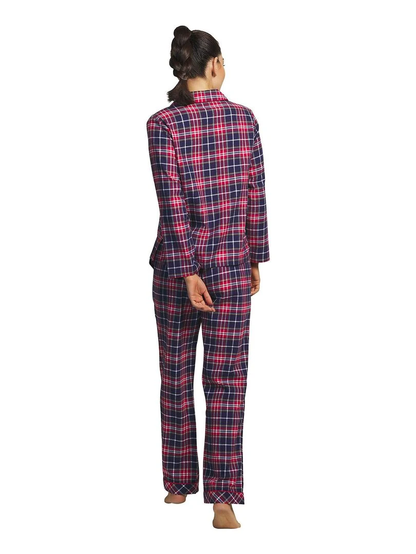 Pyjama pantalon chemise manches longues Big Family Bleu marine