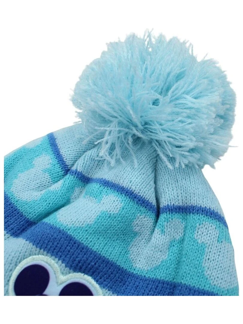 Disney   Bonnet garçon imprimé Mickey   Bleu clair