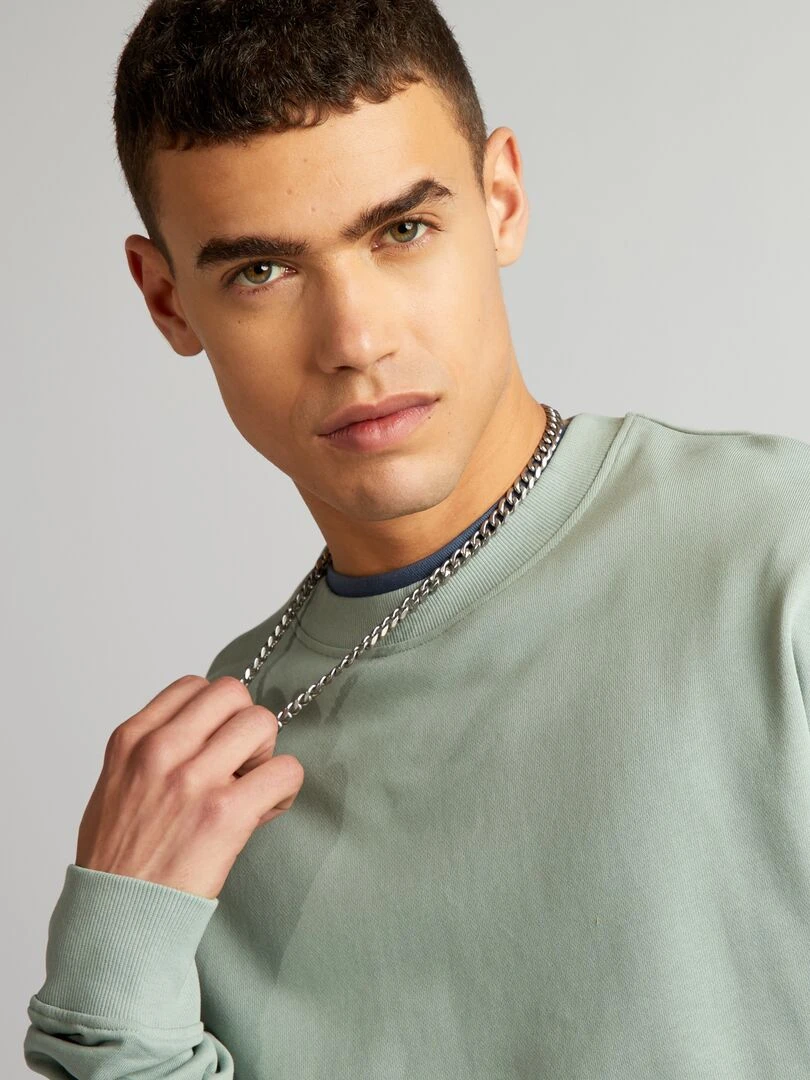 Sweat en molleton   Vert