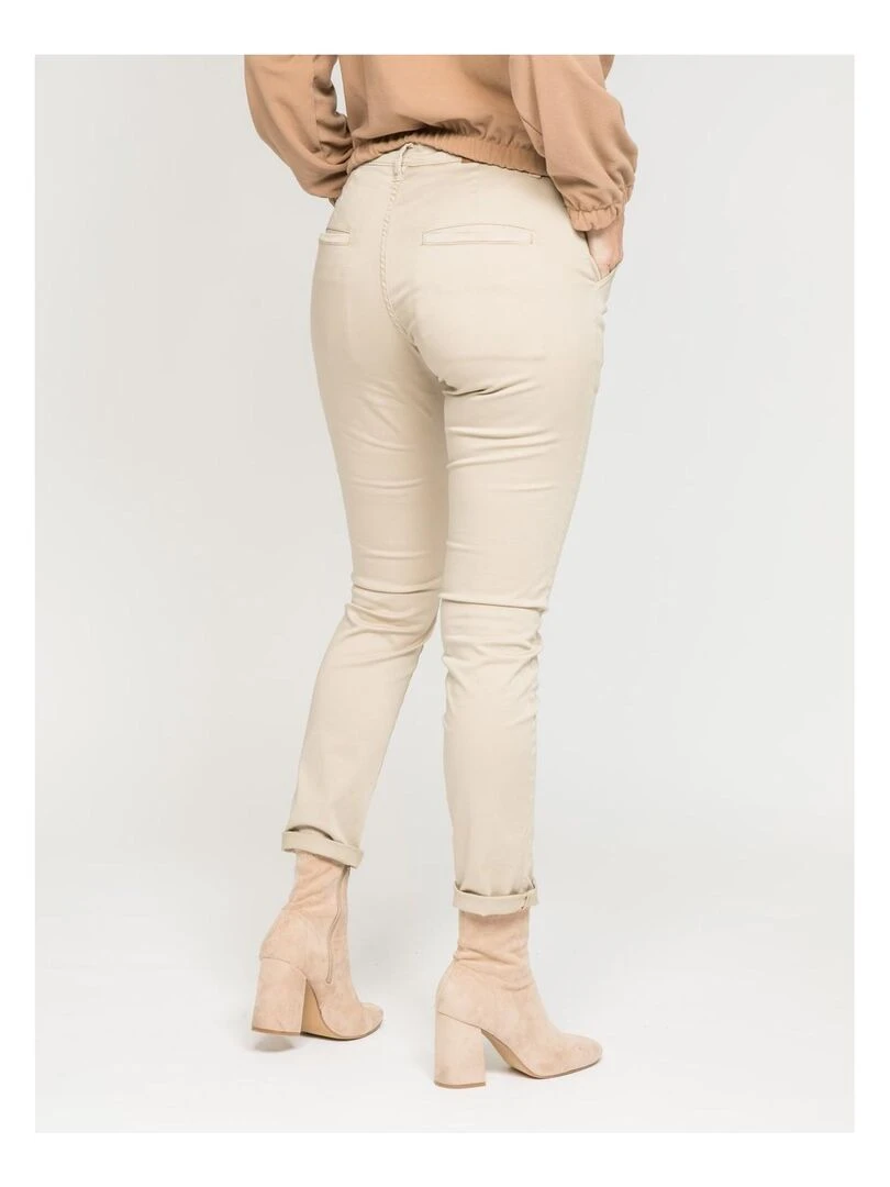 Pantalon chino slim ETERBERK Beige