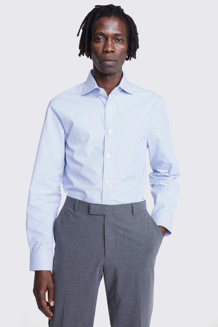 Tailored Fit Sky Stripe Shirt Buy Online at Moss