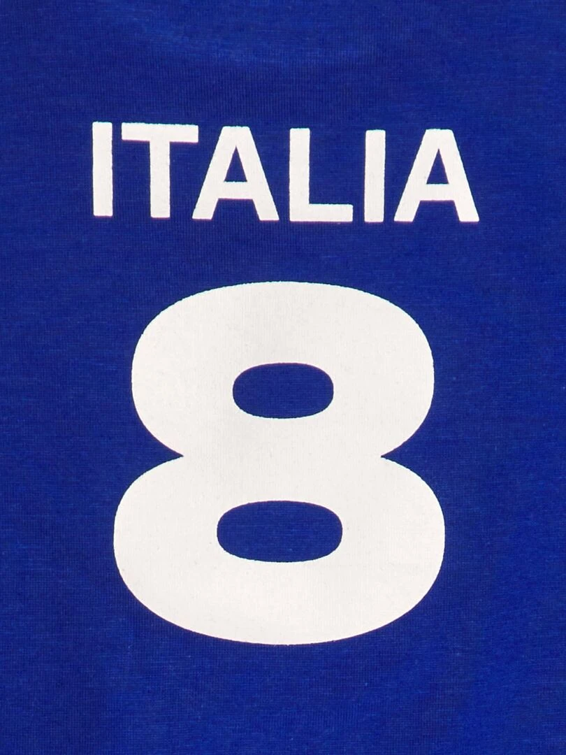 T shirt en coton   EURO 2024   Bleu 'Italie'