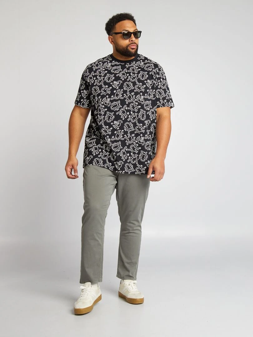 Pantalon slim L30 Kaki grisé