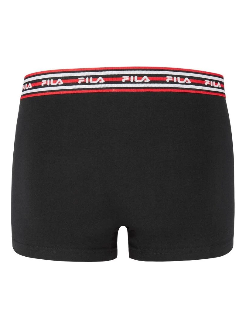 Lot de 4 boxers homme en coton FU5166 Fila   Noir