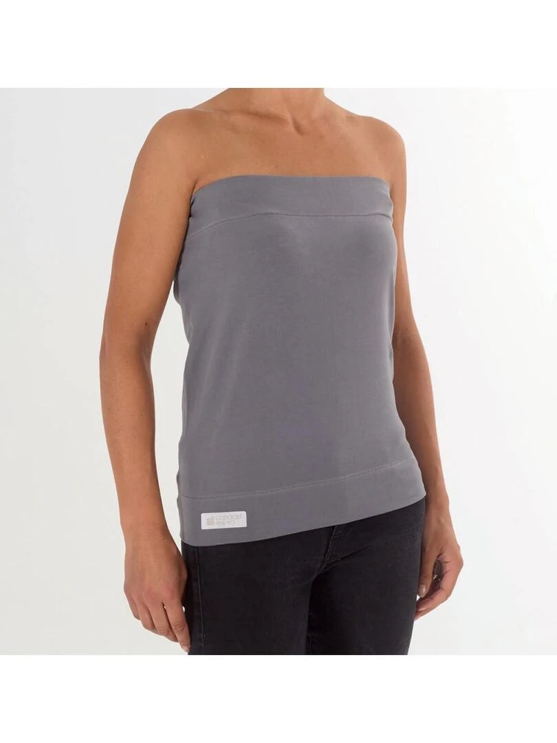 Candide   Bandeau peau à peau tube gris S/M   Gris