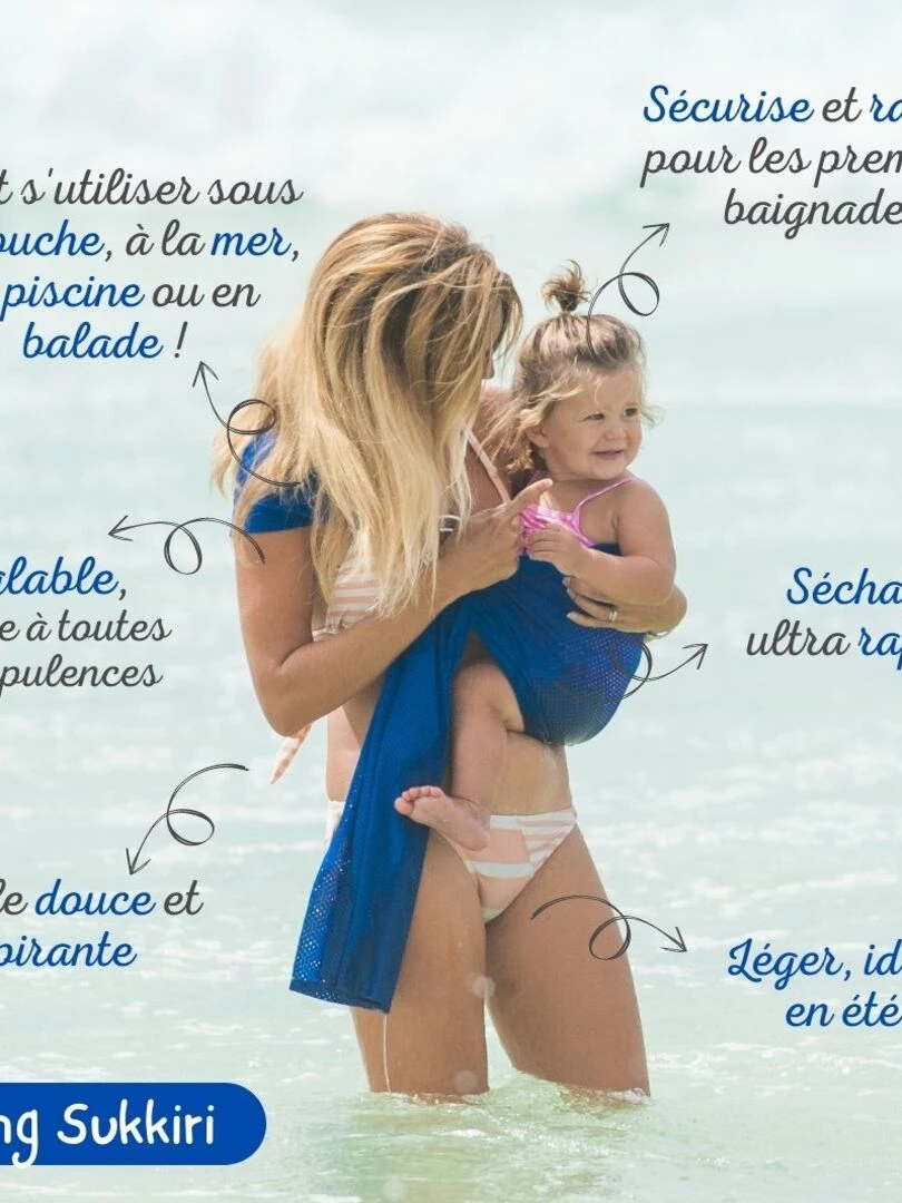 Porte bébé Sling Sukkiri Gris   Gris