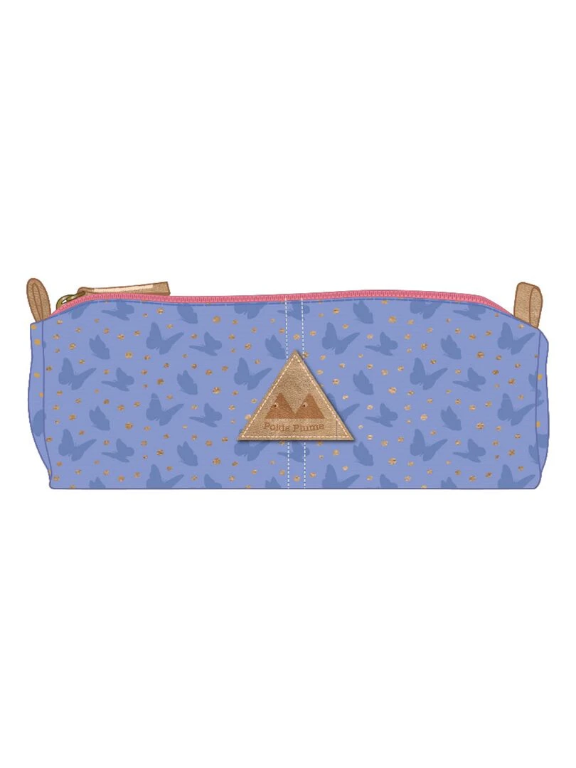 Trousse double POIDS PLUME Magic Papillon bleu Bleu lavande