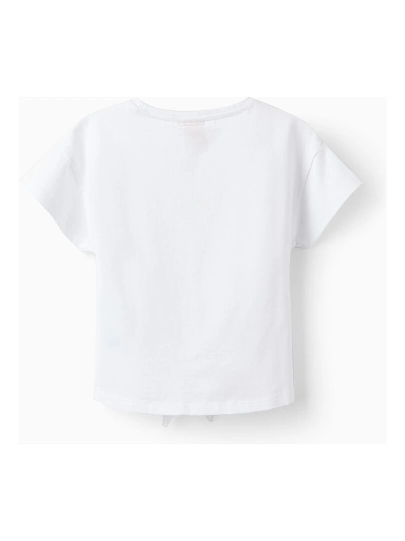 T shirt en coton pour fille 'Snoopy' manches courtes SNOOPY Blanc