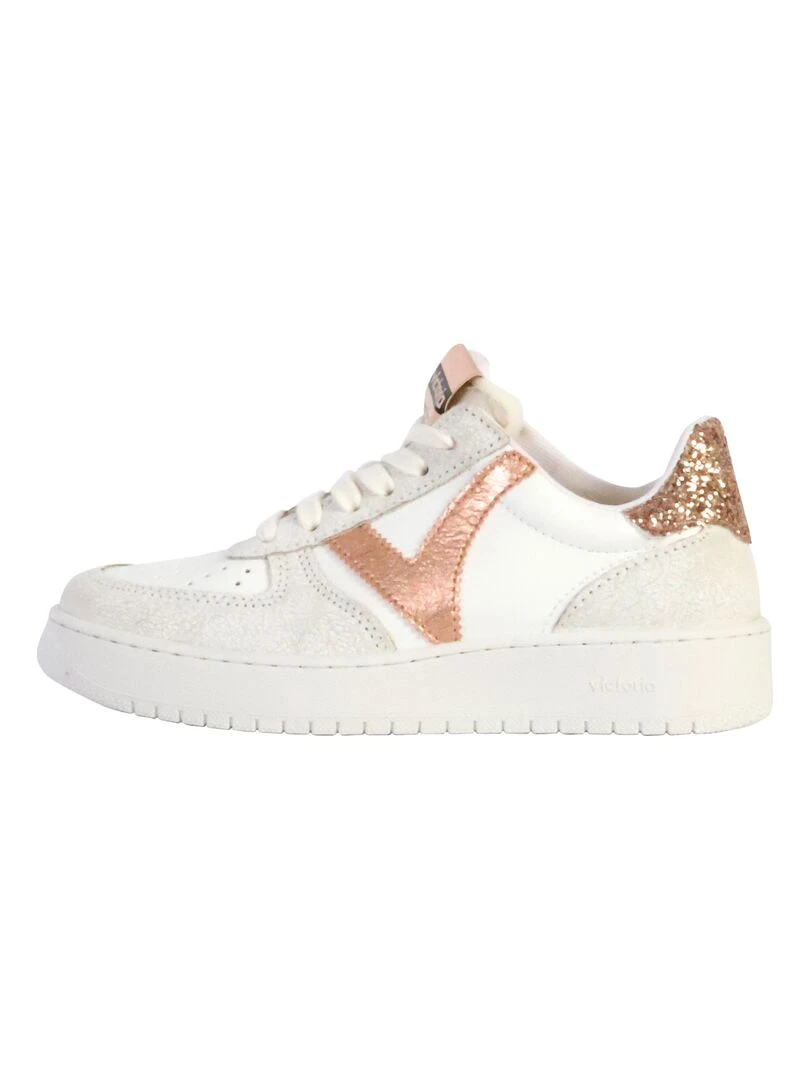 Basket Cuir Victoria Beige