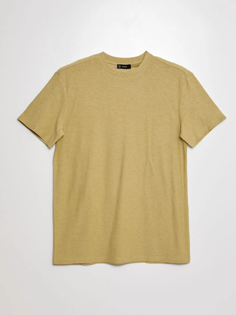 T shirt en maille fantaisie VERT